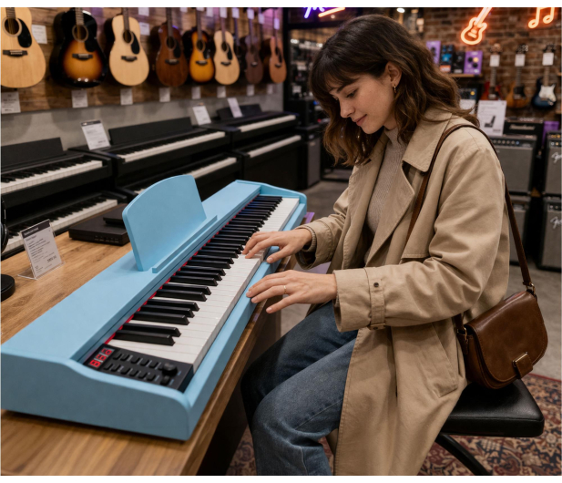 MusicMate Pianino cyfrowe MM-P9-T OceanMelody - 1588222 - zdjęcie 9